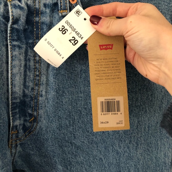 Levi’s 505 Regular Fit Jeans W36 L29 NWT - Picture 5 of 14